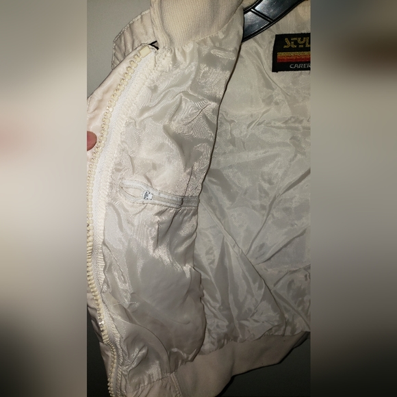 Style Auto Carrera Design Woman's Vintage Cropped Zipped up Jacket - Picture 8 of 12